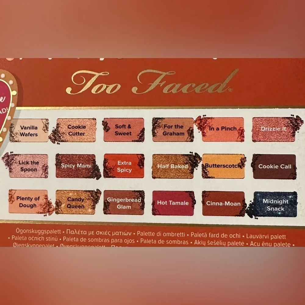 Too Faced shades eyeshadow gingerbread